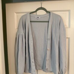 525 Women's 100% cotton Blue Button-Up Cardigan